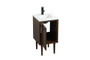 18 Inch Single Bathroom Vanity In Walnut "VF48018MWT"