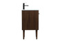 18 Inch Single Bathroom Vanity In Walnut "VF48018MWT"