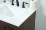 24 Inch Single Bathroom Vanity In Walnut "VF48024MWT"