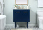 30 Inch Single Bathroom Vanity In Blue "VF48030MBL"