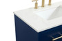 30 Inch Single Bathroom Vanity In Blue "VF48030MBL"