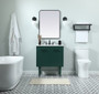 30 Inch Single Bathroom Vanity In Green "VF48030MGN"