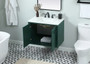 30 Inch Single Bathroom Vanity In Green "VF48030MGN"
