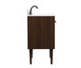 30 Inch Single Bathroom Vanity In Walnut With Backsplash "VF48030MWT-BS"