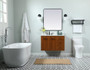 36 Inch Single Bathroom Vanity In Teak With Backsplash "VF48036MTK-BS"
