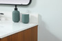 36 Inch Single Bathroom Vanity In Teak With Backsplash "VF48036MTK-BS"