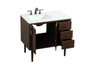 36 Inch Single Bathroom Vanity In Walnut "VF48036MWT"