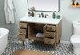 48 Inch Single Bathroom Vanity In Natural Oak With Backsplash "VF48048NT-BS"