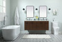 60 Inch Single Bathroom Vanity In Walnut "VF48060DMWT"