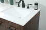 60 Inch Single Bathroom Vanity In Walnut "VF48060DMWT"