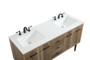 60 Inch Single Bathroom Vanity In Natural Oak "VF48060DNT"