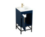 18 Inch Single Bathroom Vanity In Blue "VF48818MBL"