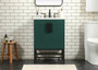 24 Inch Single Bathroom Vanity In Green "VF48824MGN"