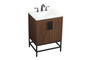 24 Inch Single Bathroom Vanity In Walnut "VF48824MWT"