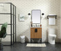 24 Inch Single Bathroom Vanity In Walnut Brown "VF48824WB"