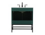 30 Inch Single Bathroom Vanity In Green "VF48830MGN"