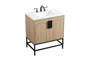 30 Inch Single Bathroom Vanity In Mango Wood "VF48830MW"