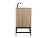 30 Inch Single Bathroom Vanity In Mango Wood With Backsplash "VF48830MW-BS"