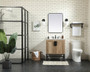 30 Inch Single Bathroom Vanity In Natural Oak With Backsplash "VF48830NT-BS"