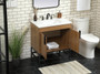 30 Inch Single Bathroom Vanity In Walnut Brown "VF48830WB"