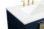 32 Inch Single Bathroom Vanity In Blue "VF48832MBL"