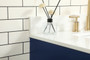 32 Inch Single Bathroom Vanity In Blue With Backsplash "VF48832MBL-BS"