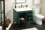 32 Inch Single Bathroom Vanity In Green "VF48832MGN"