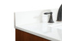 32 Inch Single Bathroom Vanity In Teak With Backsplash "VF48832MTK-BS"