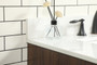 32 Inch Single Bathroom Vanity In Walnut With Backsplash "VF48832MWT-BS"