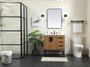 32 Inch Single Bathroom Vanity In Walnut Brown With Backsplash "VF48832WB-BS"
