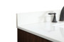 36 Inch Single Bathroom Vanity In Walnut With Backsplash "VF48836MWT-BS"