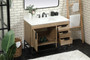 42 Inch Single Bathroom Vanity In Natural Oak With Backsplash "VF48842NT-BS"