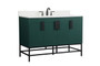 48 Inch Single Bathroom Vanity In Green With Backsplash "VF48848MGN-BS"