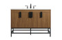 48 Inch Single Bathroom Vanity In Walnut Brown "VF48848WB"