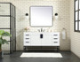 60 Inch Single Bathroom Vanity In White "VF48860MWH"
