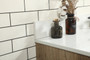 48 Inch Single Bathroom Vanity In Natural Oak With Backsplash "VF488W48NT-BS"