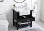 30 Inch Single Bathroom Vanity In Black "VF60130BK"