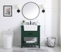 30 Inch Single Bathroom Vanity In Green With Backsplash "VF60130GN-BS"