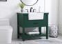 36 Inch Single Bathroom Vanity In Green "VF60136GN"