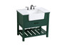 36 Inch Single Bathroom Vanity In Green "VF60136GN"