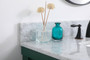 36 Inch Single Bathroom Vanity In Green With Backsplash "VF60136GN-BS"