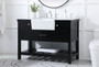 48 Inch Single Bathroom Vanity In Black "VF60148BK"