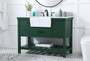 48 Inch Single Bathroom Vanity In Green With Backsplash "VF60148GN-BS"