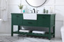 60 Inch Single Bathroom Vanity In Green "VF60160GN"