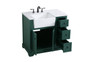 36 Inch Single Bathroom Vanity In Green "VF60236GN"