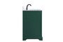 36 Inch Single Bathroom Vanity In Green With Backsplash "VF60236GN-BS"