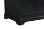 42 Inch Single Bathroom Vanity In Black With Backsplash "VF60242BK-BS"