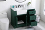 42 Inch Single Bathroom Vanity In Green With Backsplash "VF60242GN-BS"