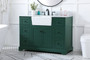 48 Inch Single Bathroom Vanity In Green With Backsplash "VF60248GN-BS"