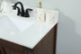 30 Inch Single Bathroom Vanity In Expresso With Backsplash "VF90230EX-BS"